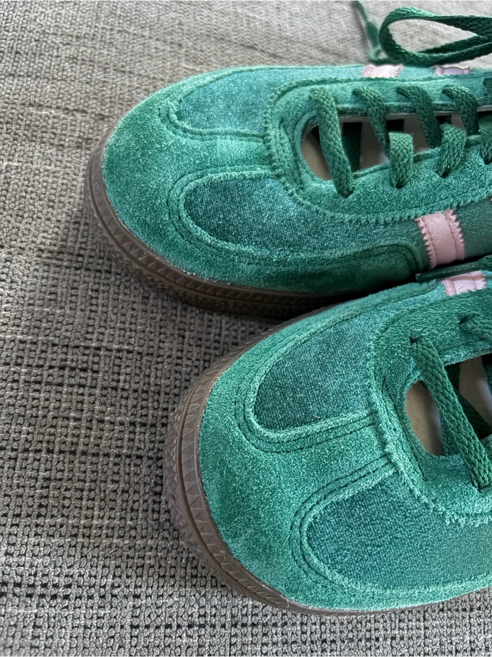 Adidas Handball Spezial in Collegiate Green & Pink Sneakers Womens 7.5 - Picture 3 of 7